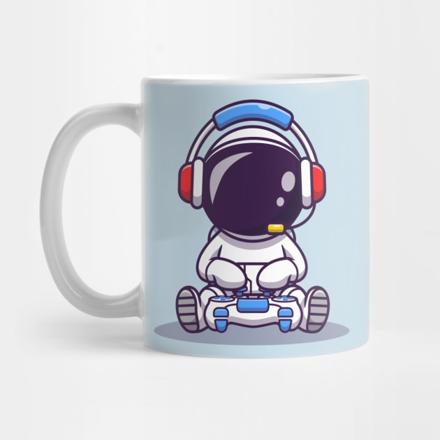 Cute Astronaut Gaming by Catalyst Labs